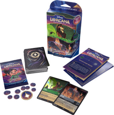 Disney Lorcana Shimering Skies Starter Deck Emerald / Steel