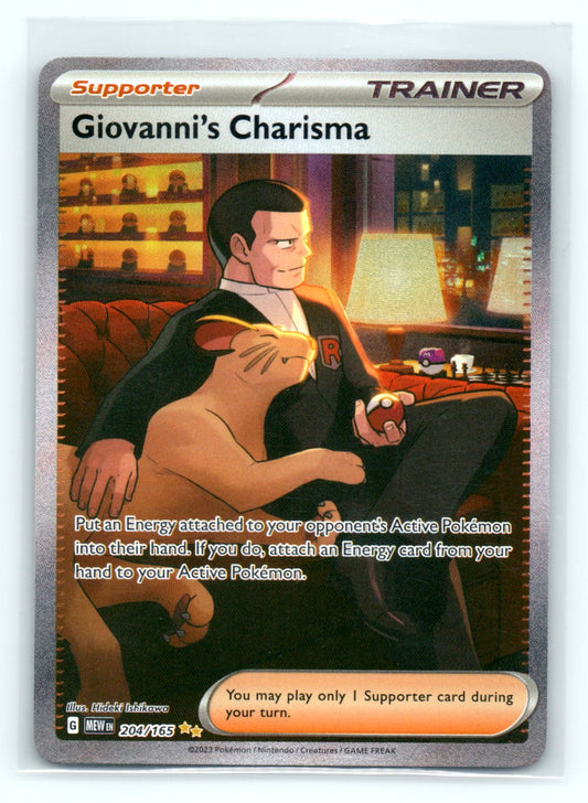 SV: Scarlet and Violet 151 #204/165 Giovanni's Charisma